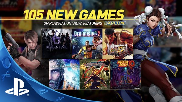 PlayStation Now service gets twenty-one new Capcom games, dozens of other titles