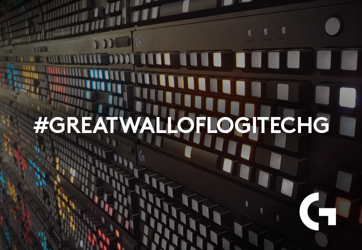 Kommen Sie und sehen Sie sich die #GreatWallofLogitechG auf der #PAXEast an!