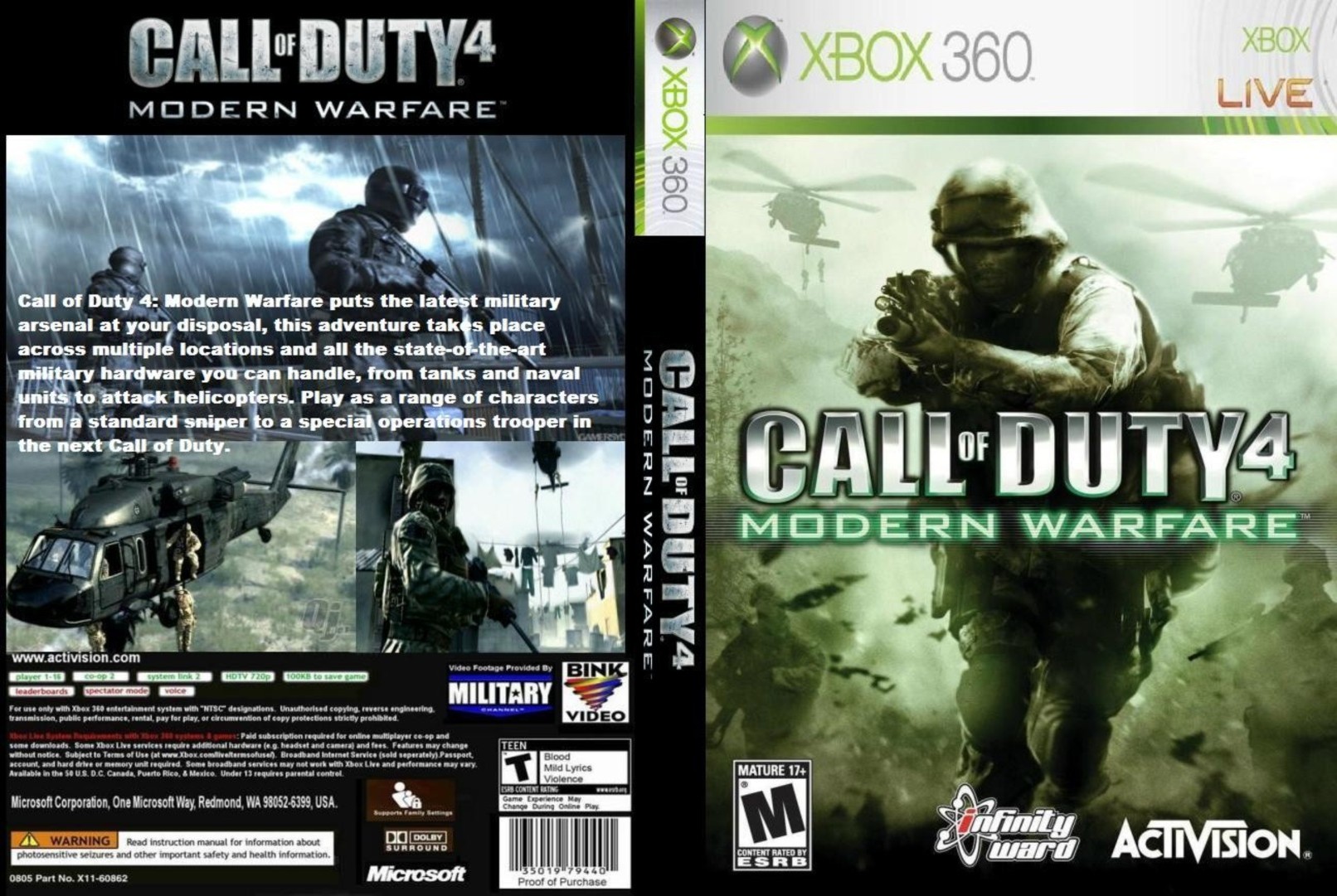 call of duty 4 modern warfare xbox 360 cheats