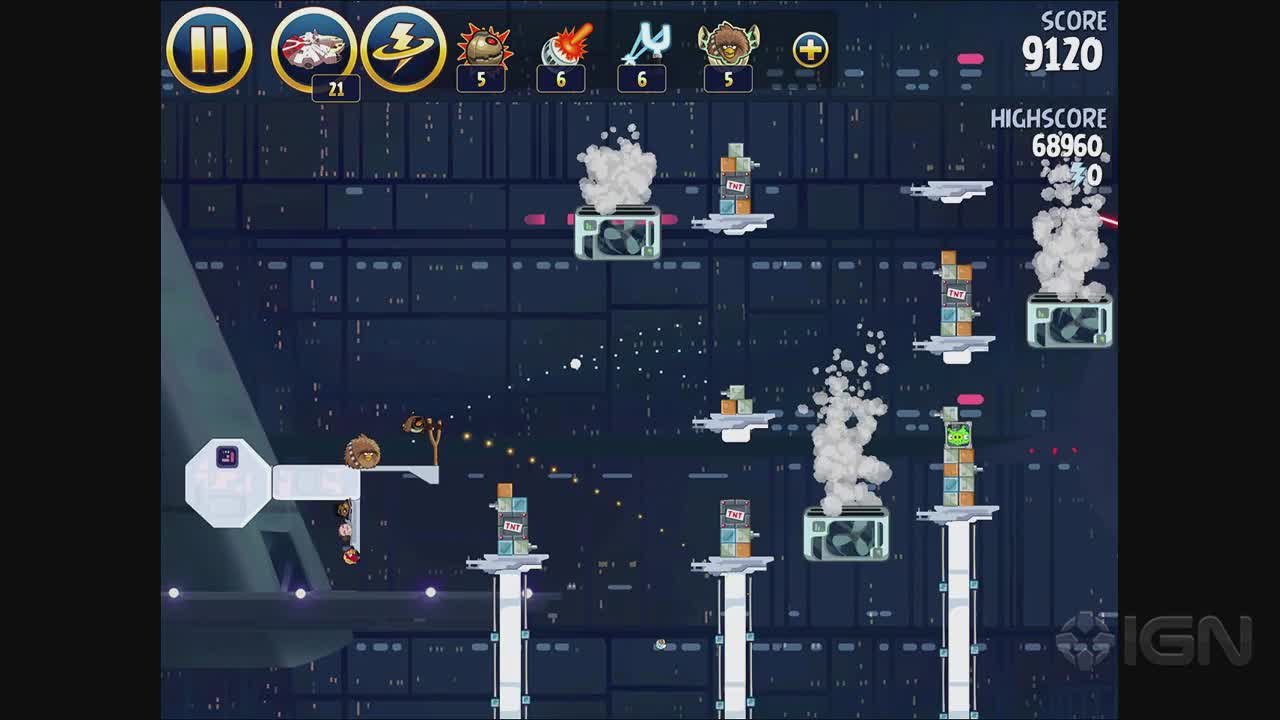 Angry Birds Star Wars: Cloud City Level 4-40 3-Star Walkthrough