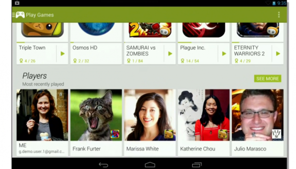Google Play Games App Takes on Apple's GameCenter