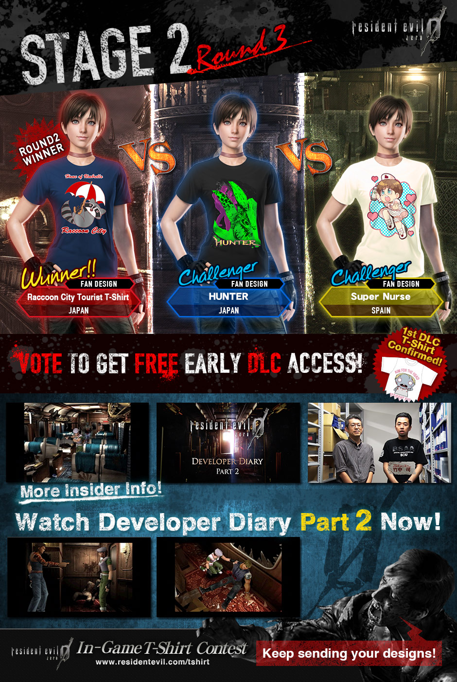 Resident Evil 0 T-Shirt Contest unleashes cuteness