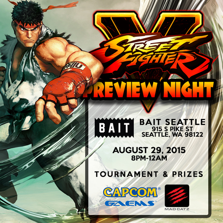 Street Fighter V Preview Night at BAIT