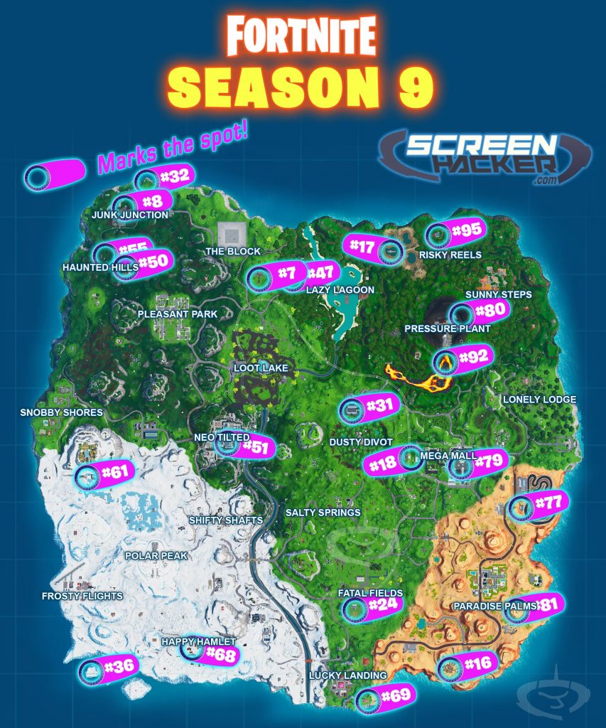 Fortnite Season 9 – All Fortbyte Locations