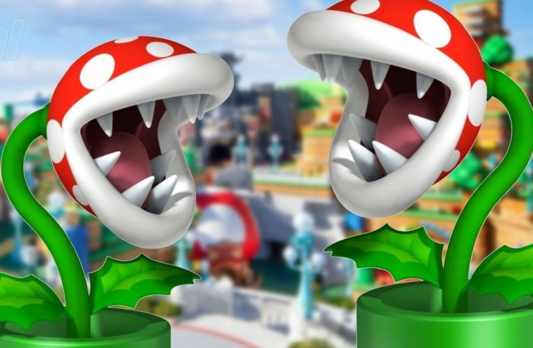 Piranha Plants Take Residence At Super Nintendo World In Hollywood