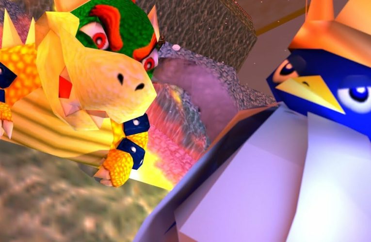 Aleatorio: La escena del Rey Pingüino de Mario Movie se recrea en Super Mario 64