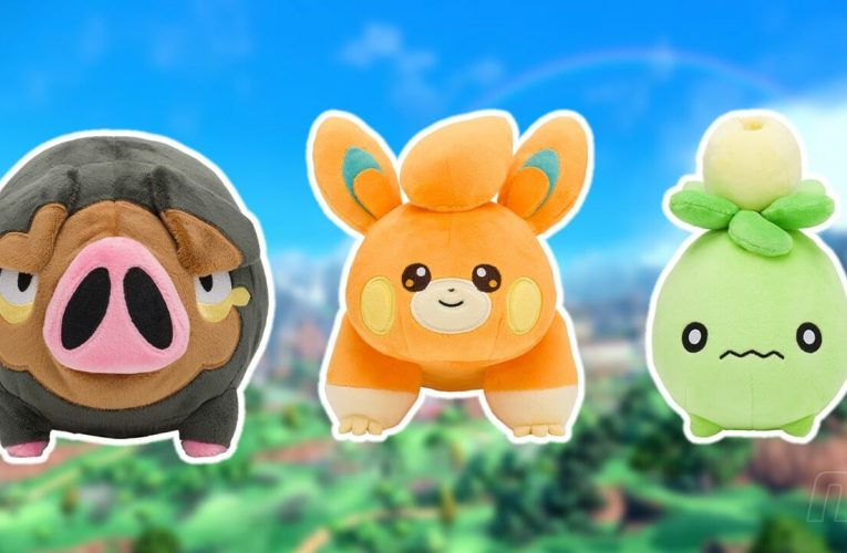 Lechonk de Pokémon Escarlata y Violeta, Los peluches de Pawmi y Smoliv llegarán a Japón