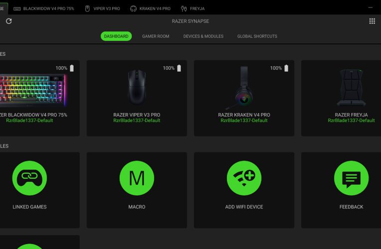 Razer Synapse 4 Brings a New User Interface and Up to 30% Performance Boost