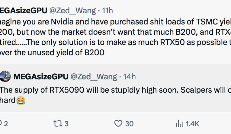 Finally, Some Good News: GeForce RTX 5090 Supply to Increase in Coming Months